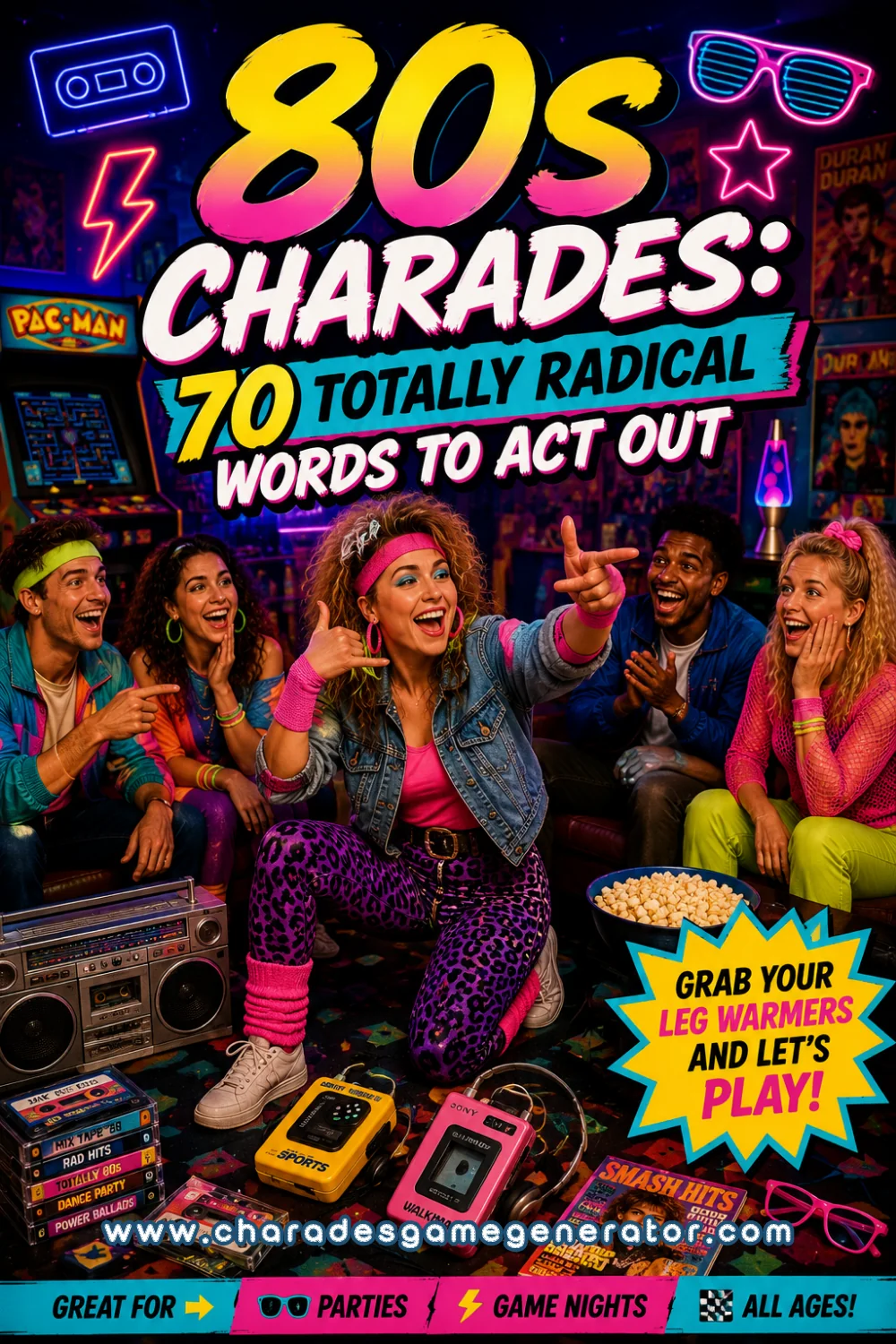 80s Charades: 70 Totally Radical Words to Act Out