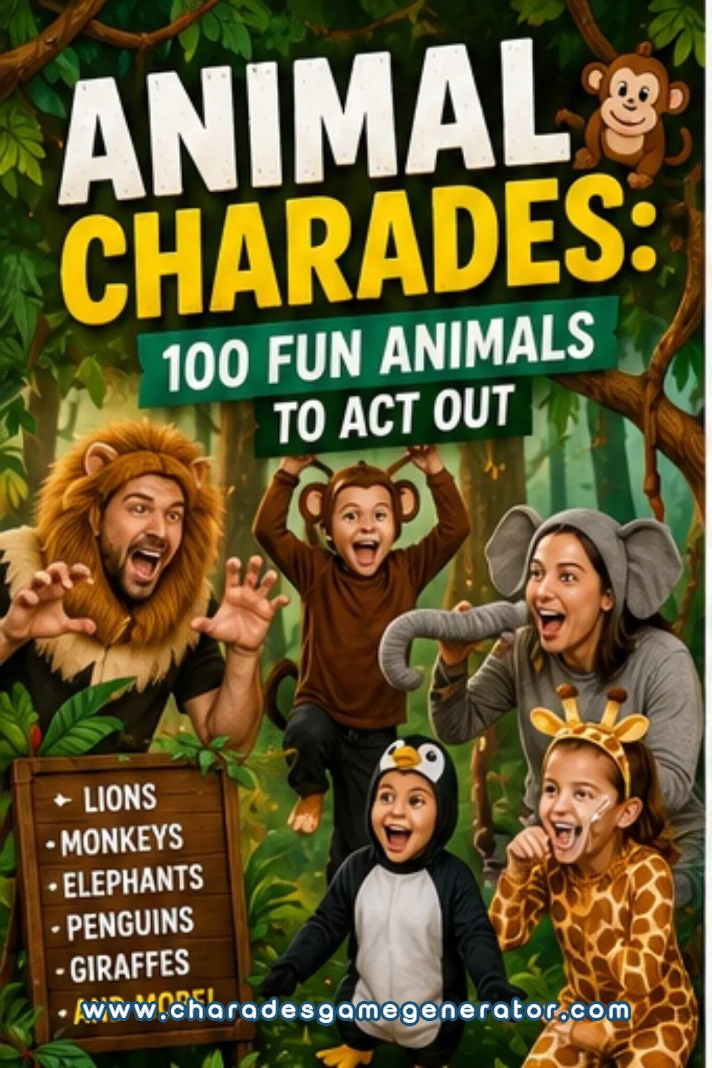 Animal Charades: 100 Fun Animals to Act Out (All Ages)