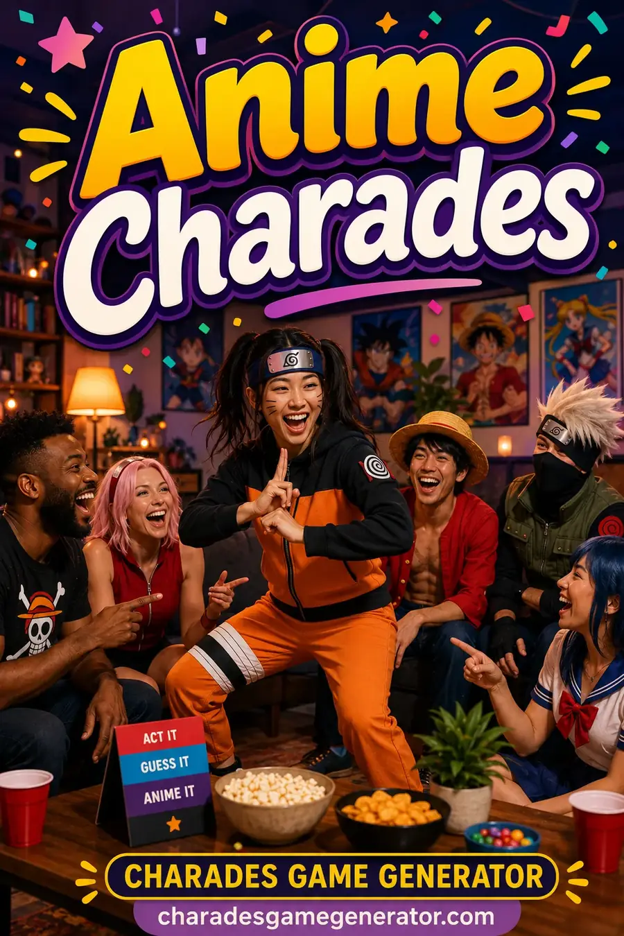 Anime Charades: 55 Characters and Series to Act Out