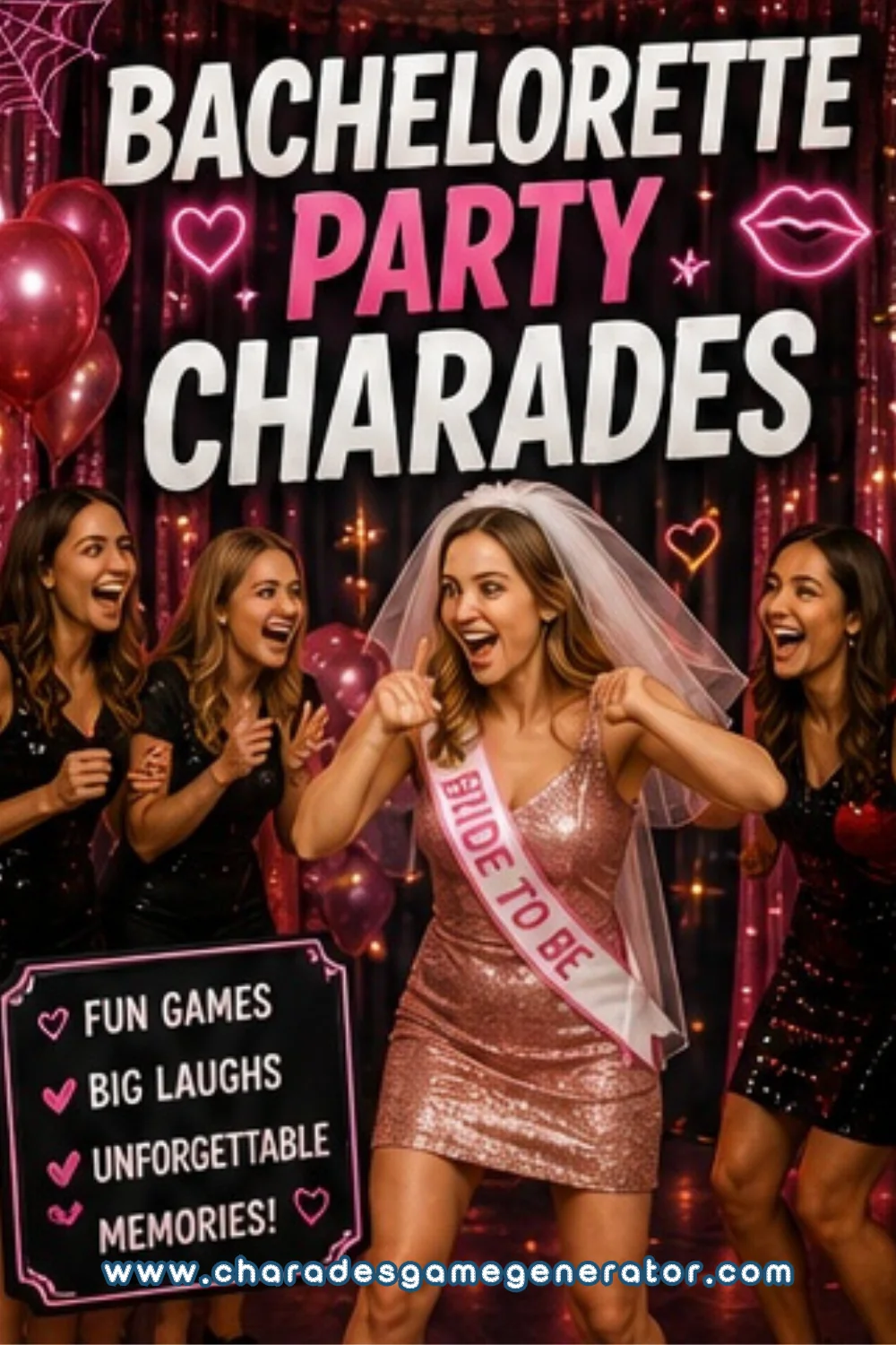 Bachelorette Party Charades: 80 Fun and Sassy Words