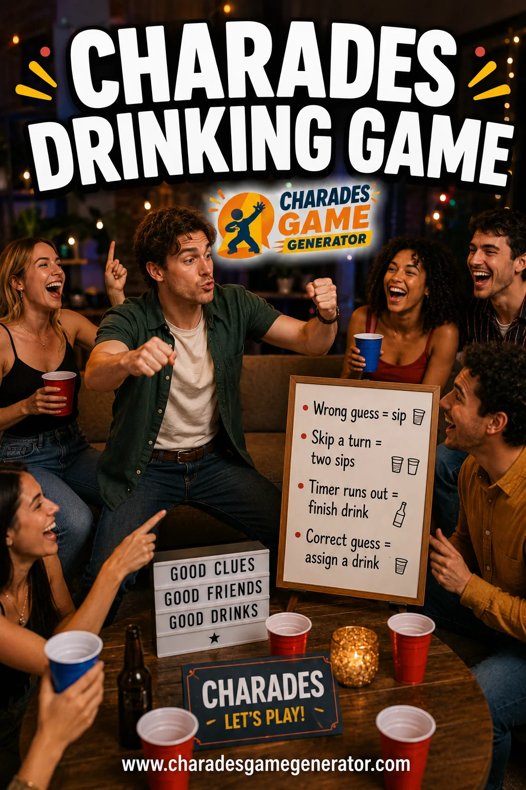 Charades Drinking Game Rules for Adults (Play Responsibly)