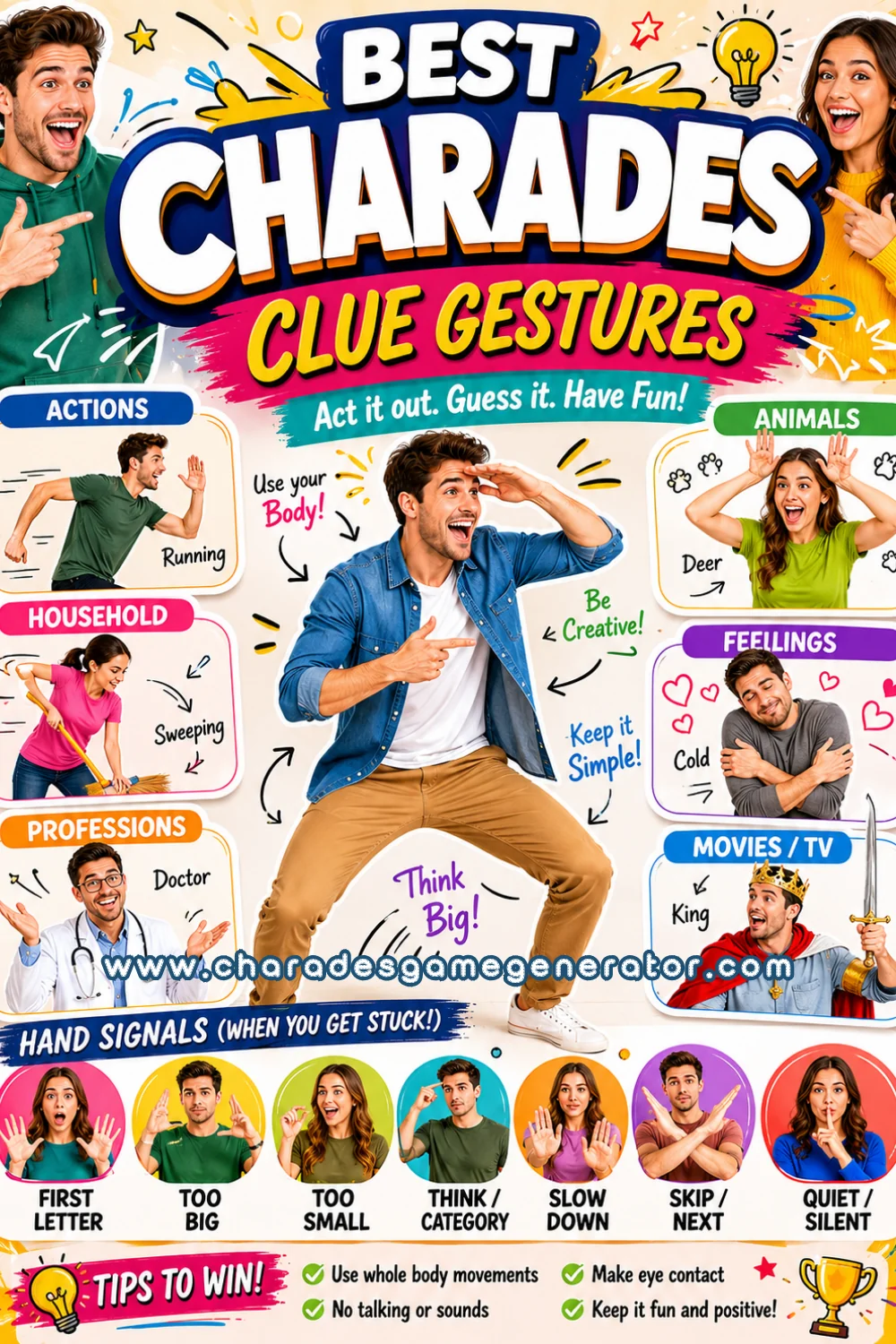 The Complete Charades Hand Signals Guide (Official Gestures)