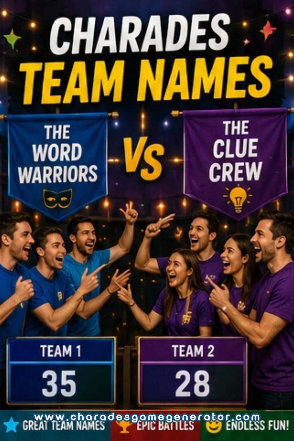 Charades Team Names: 80 Funny Ideas for Your Game Night