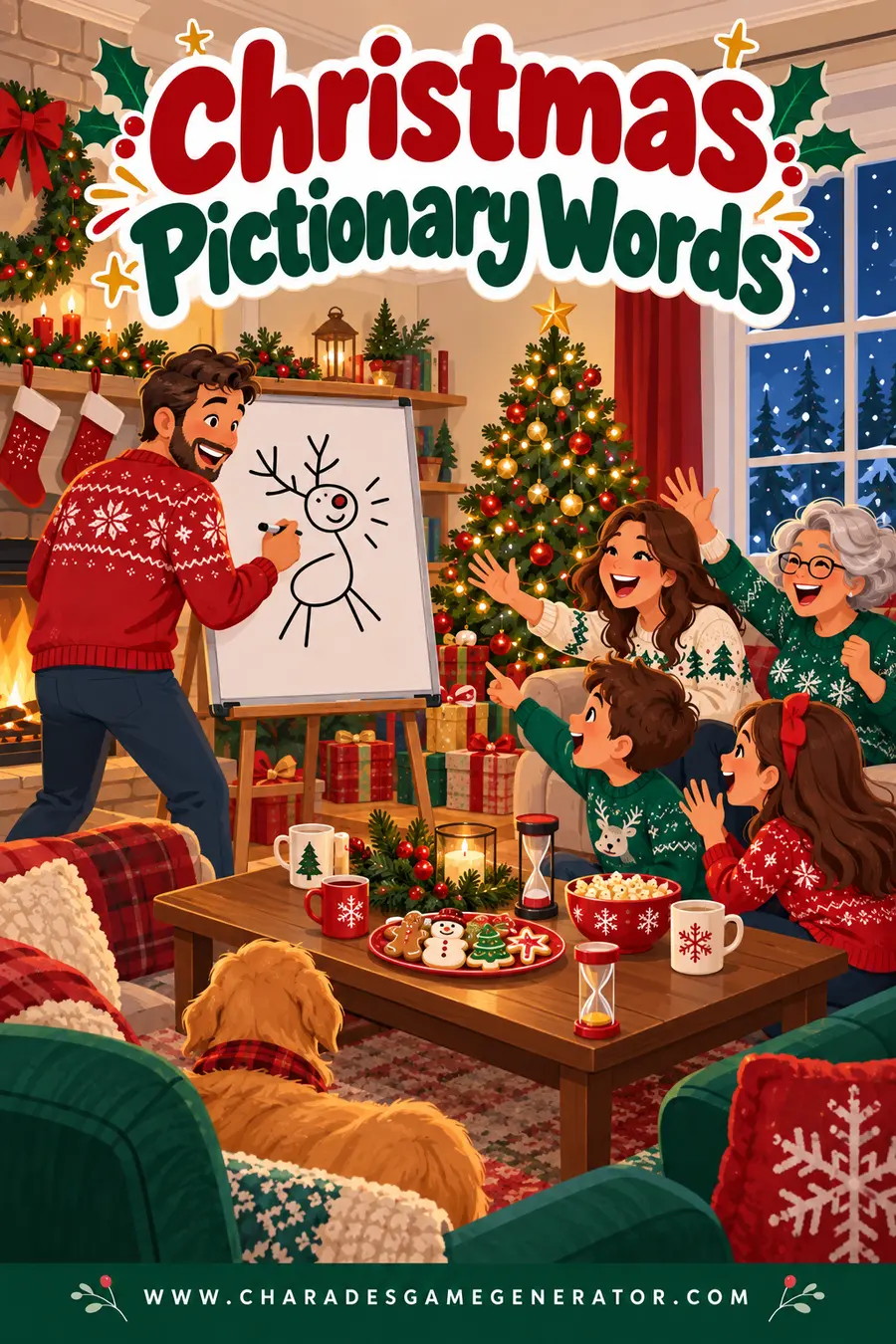 Christmas Pictionary Words: 300+ Holiday Things to Draw (Easy to Hard)