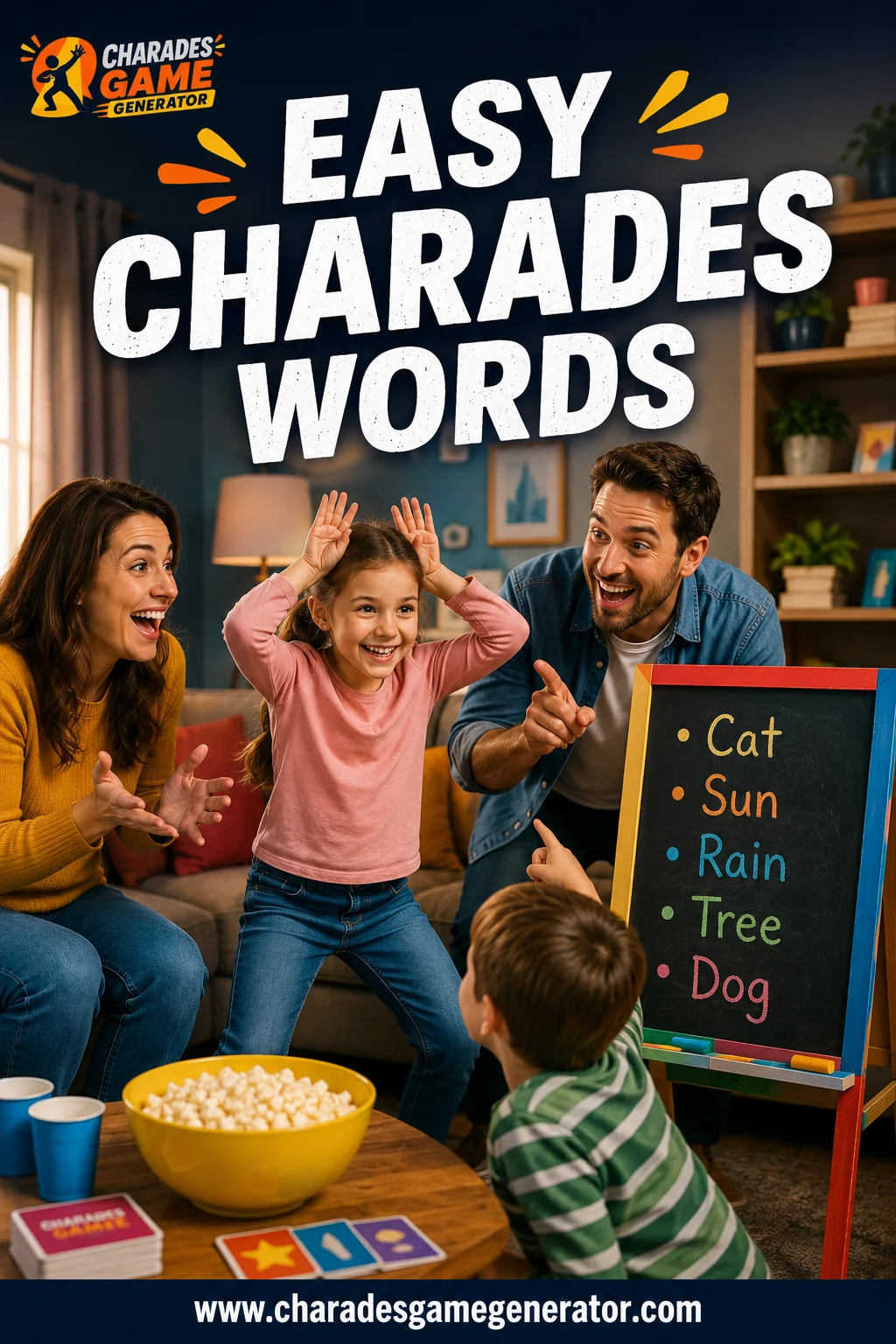 Easy Charades Words: 100 Simple Ideas for Beginners