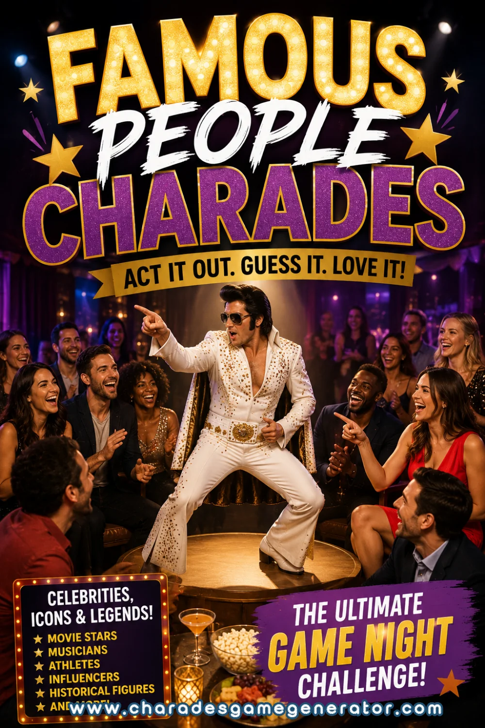 Famous People Charades: 90 Celebrities Everyone Knows