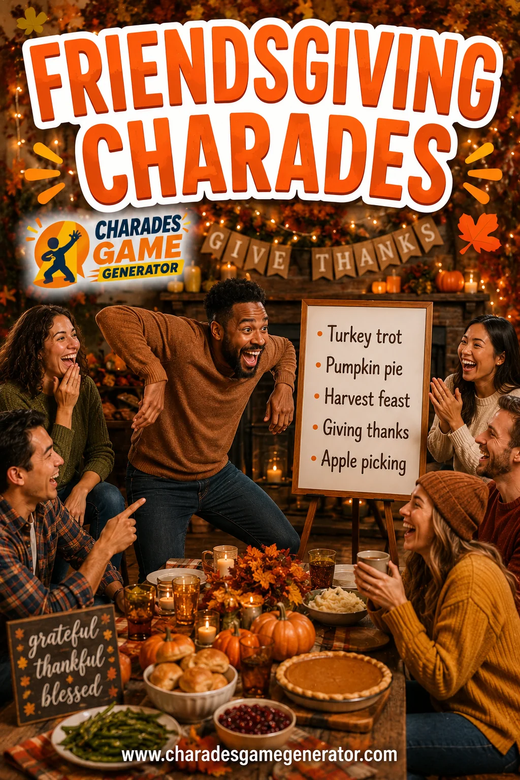 Friendsgiving Charades: 50 Words for Your Crew