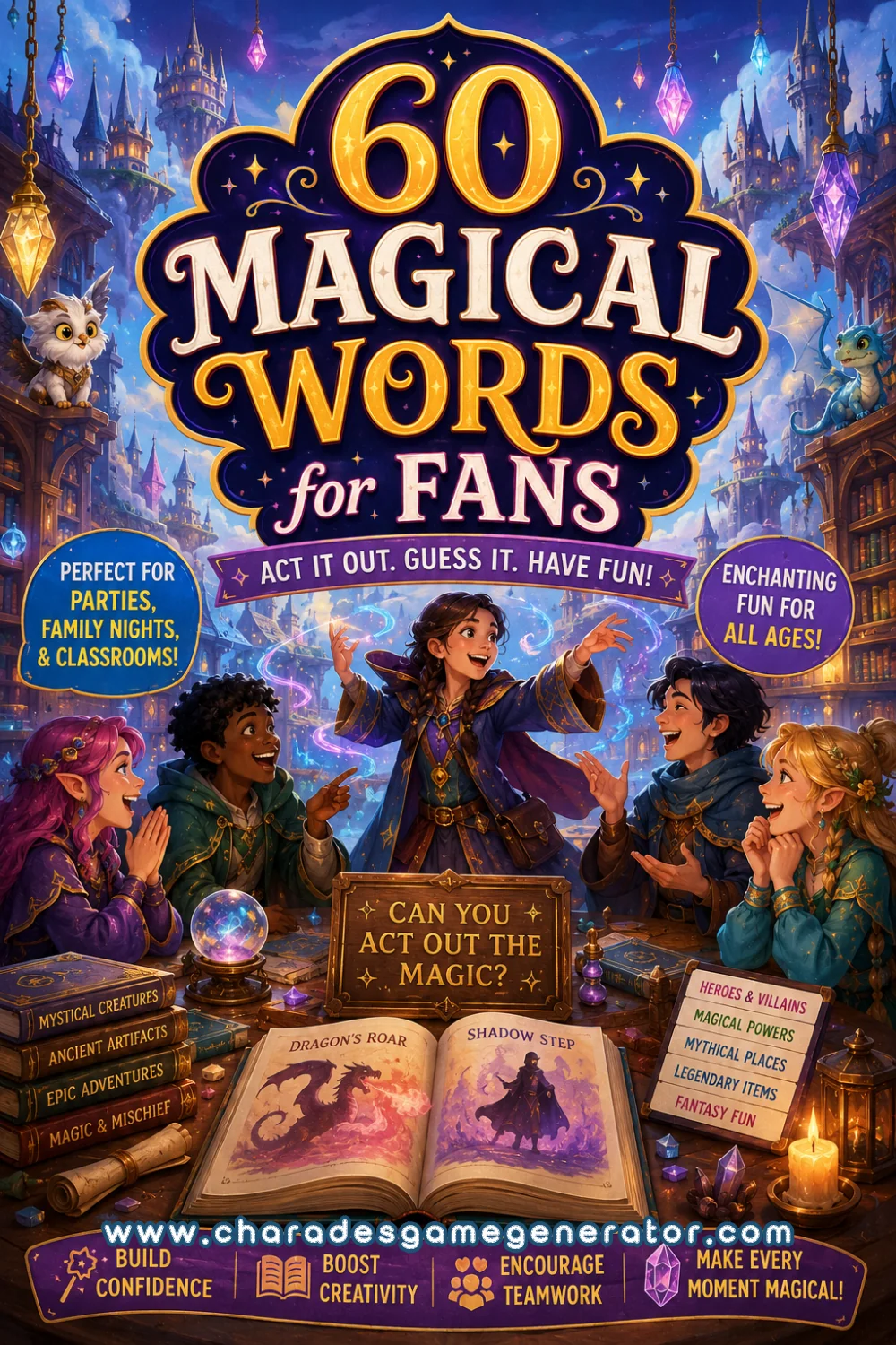 Harry Potter Charades: 60 Magical Words for Fans to Act Out