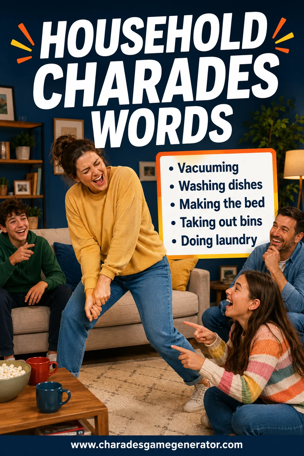 Household Object Charades: 50 Everyday Things to Act Out