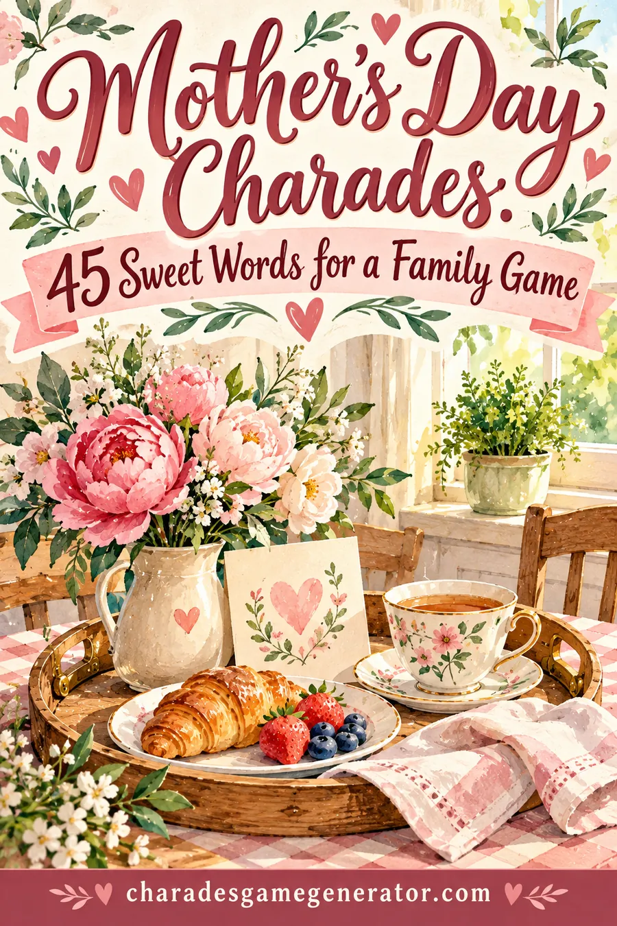 Mother's Day Charades: 45 Sweet Words for a Family Game