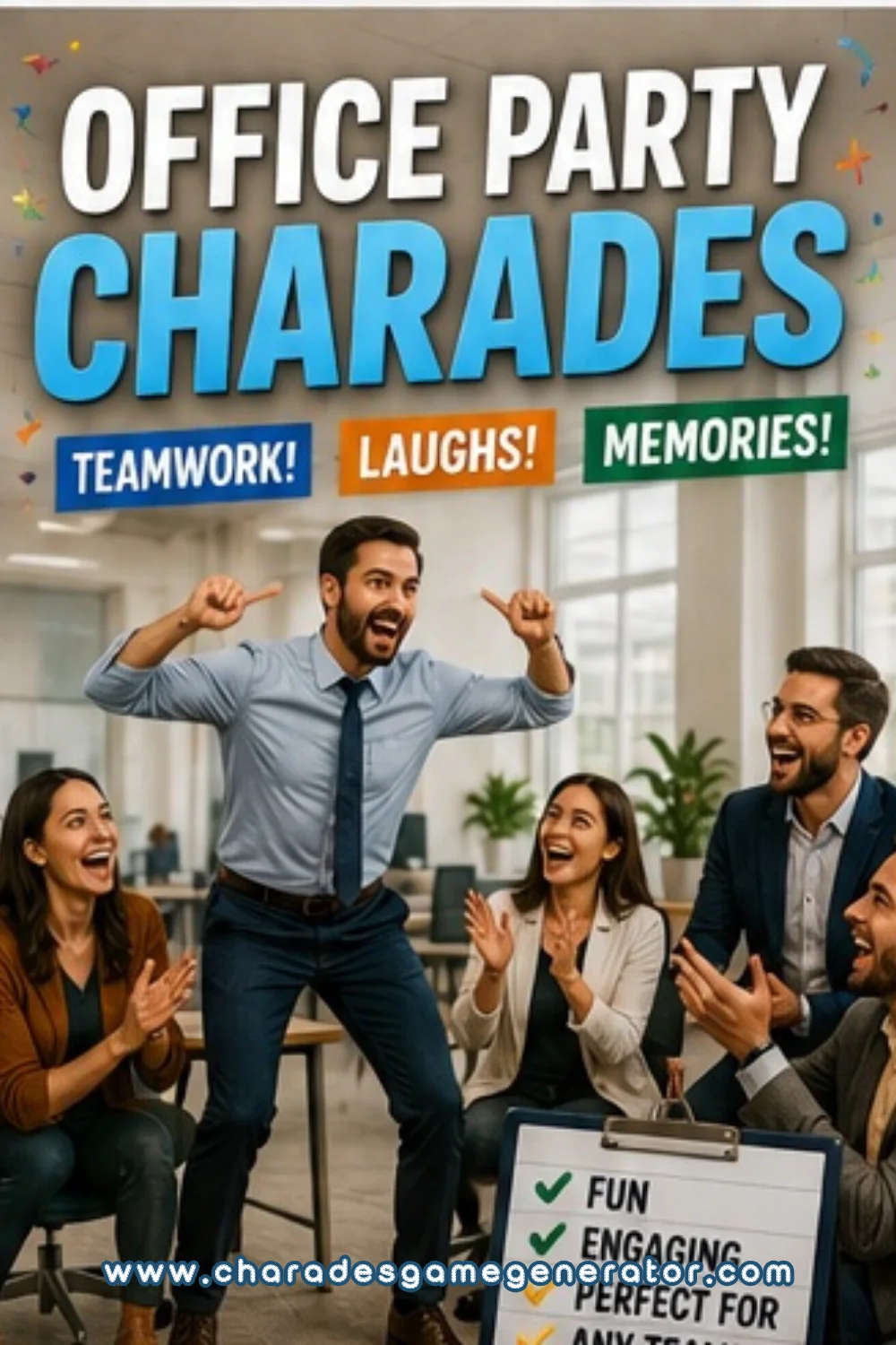 Office Party Charades: 60 Workplace-Safe Words to Act Out