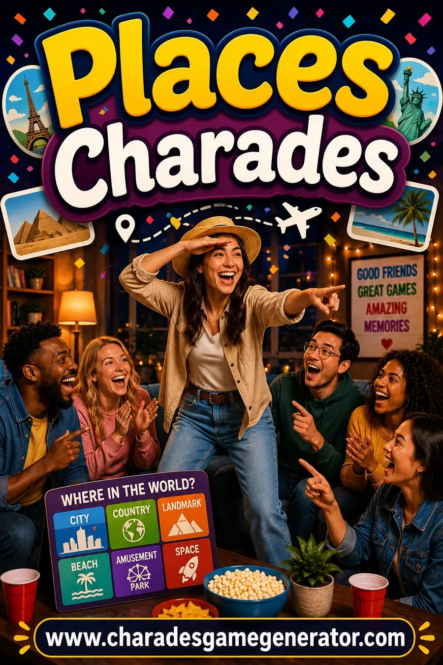 Places Charades: 60 Cities, Landmarks and Destinations to Act Out