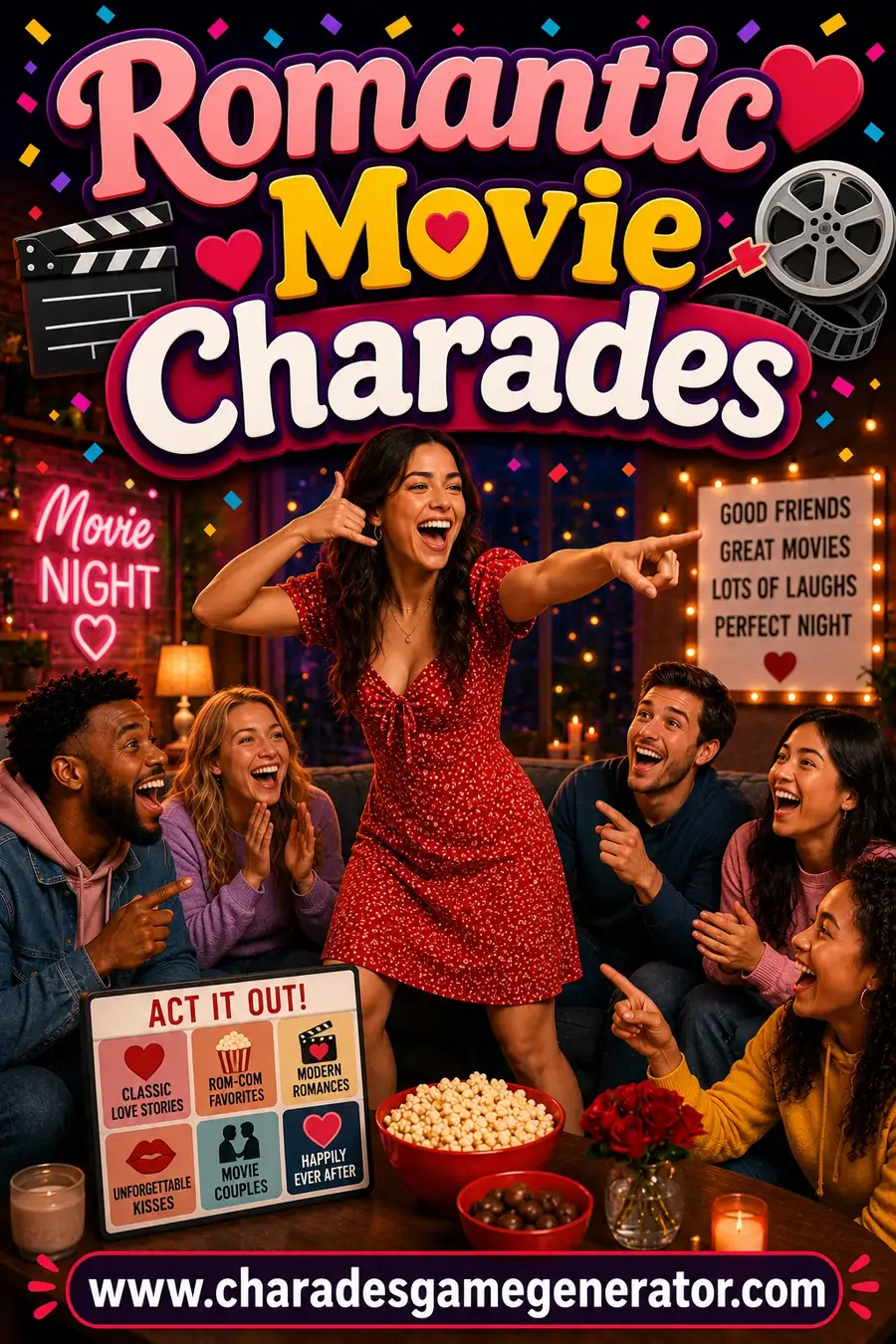 Romantic Movie Charades: 50 Rom-Coms and Love Stories to Act Out