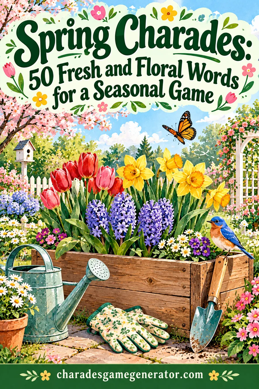 Spring Charades: 50 Fresh and Floral Words for a Seasonal Game