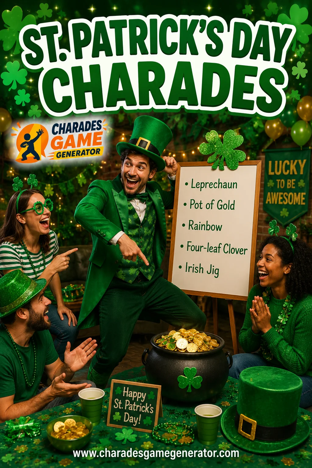 St Patrick's Day Charades: 50 Lucky Irish-Themed Words