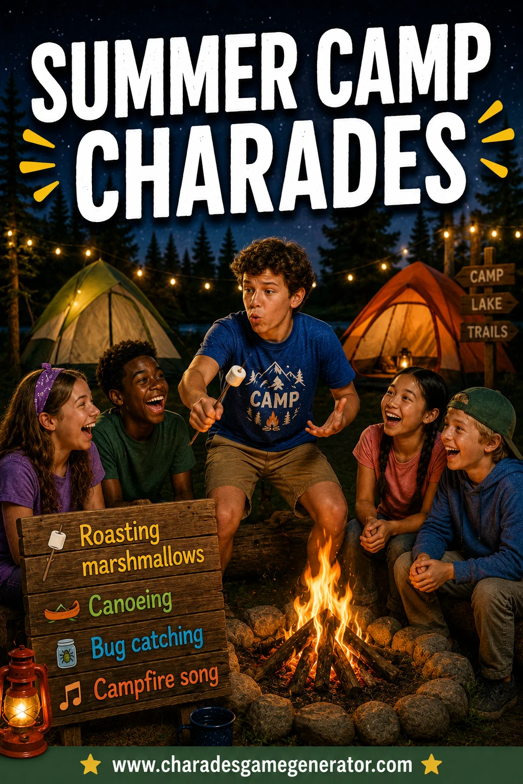 Summer Camp Charades: 80 Outdoor Words for Campers