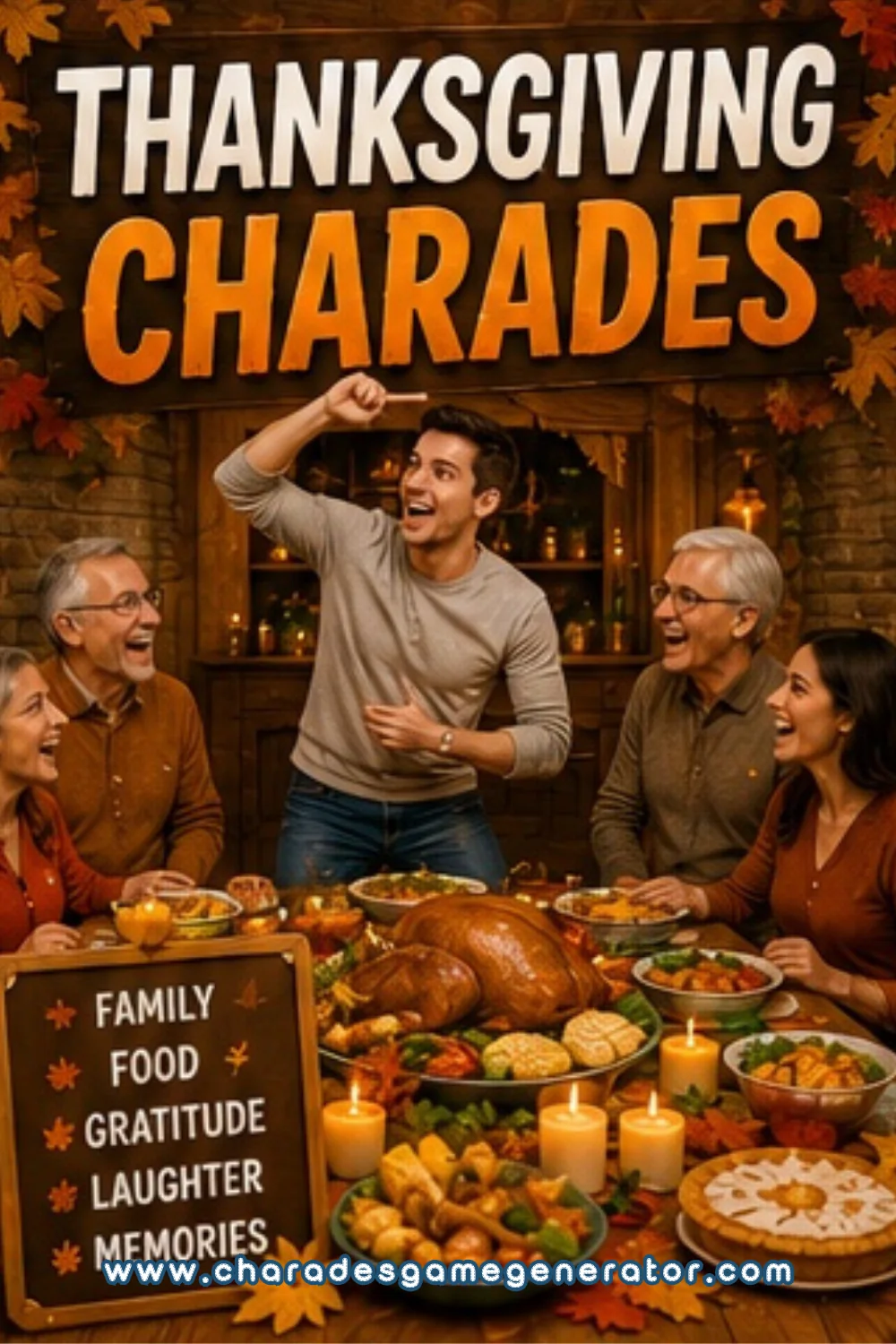 Thanksgiving Charades: 70 Fall and Holiday Words