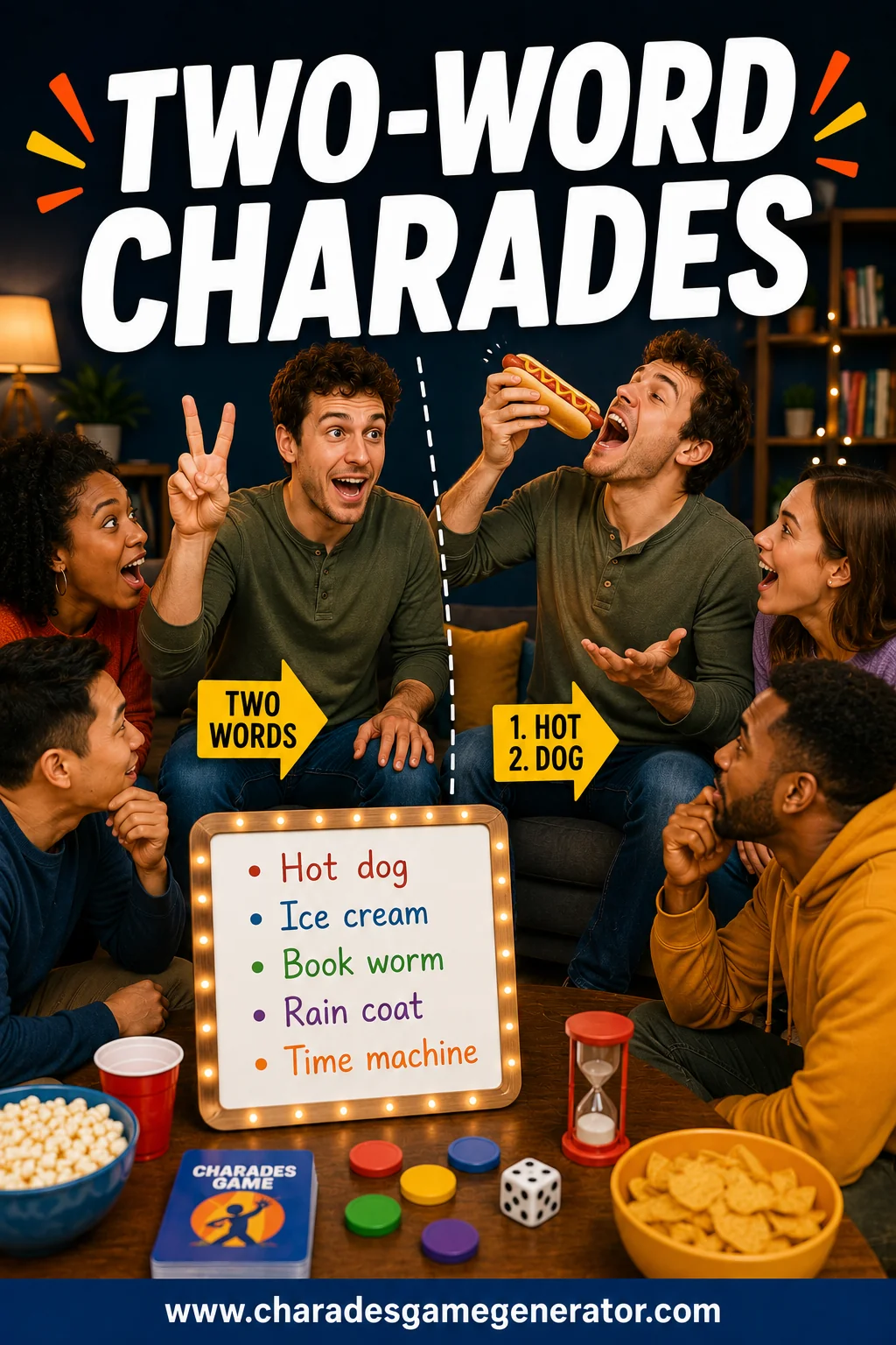 Two-Word Charades: 60 Phrases That Are Fun to Act