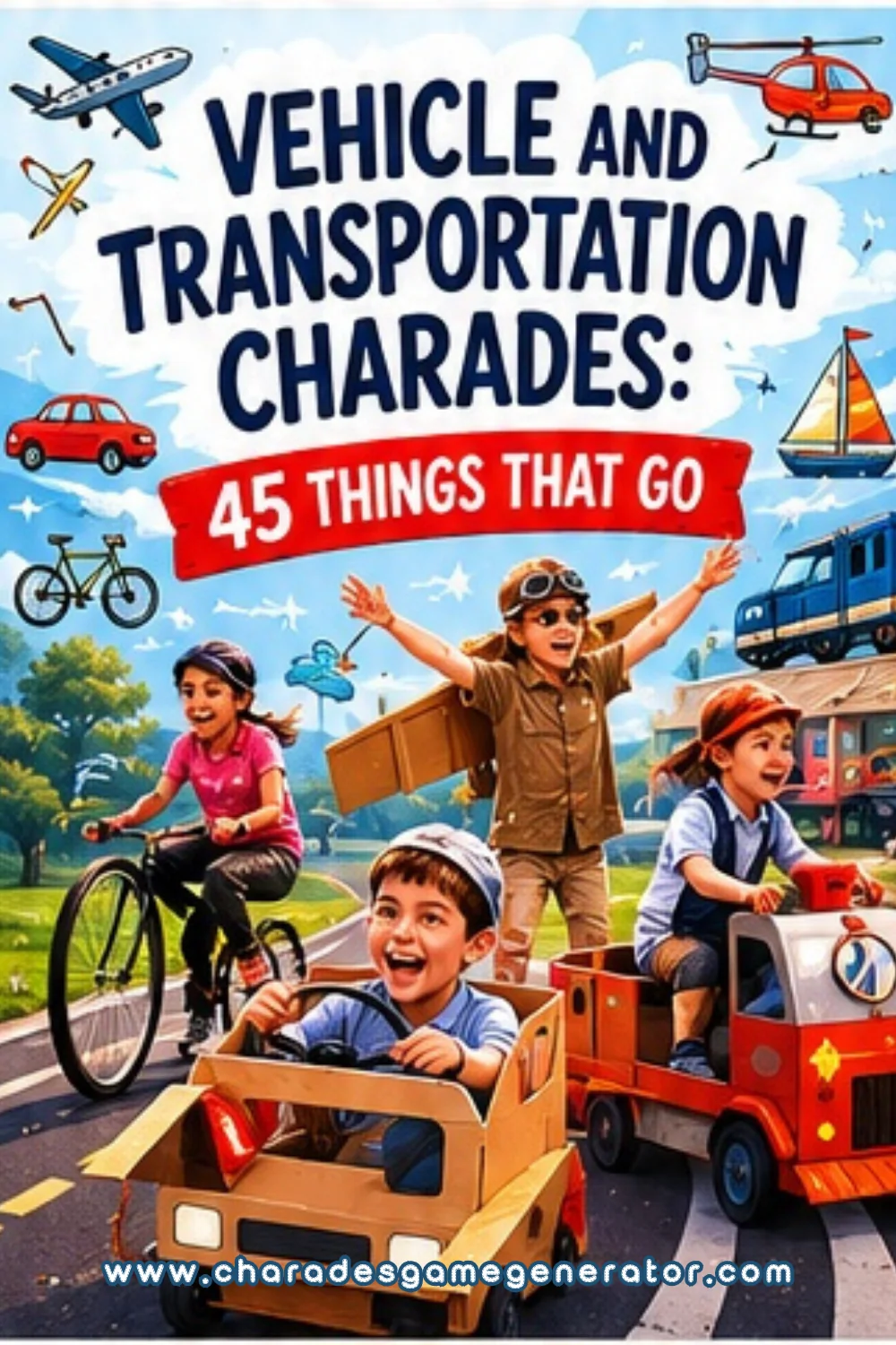 Vehicle Charades: 50 Things That Go to Act Out