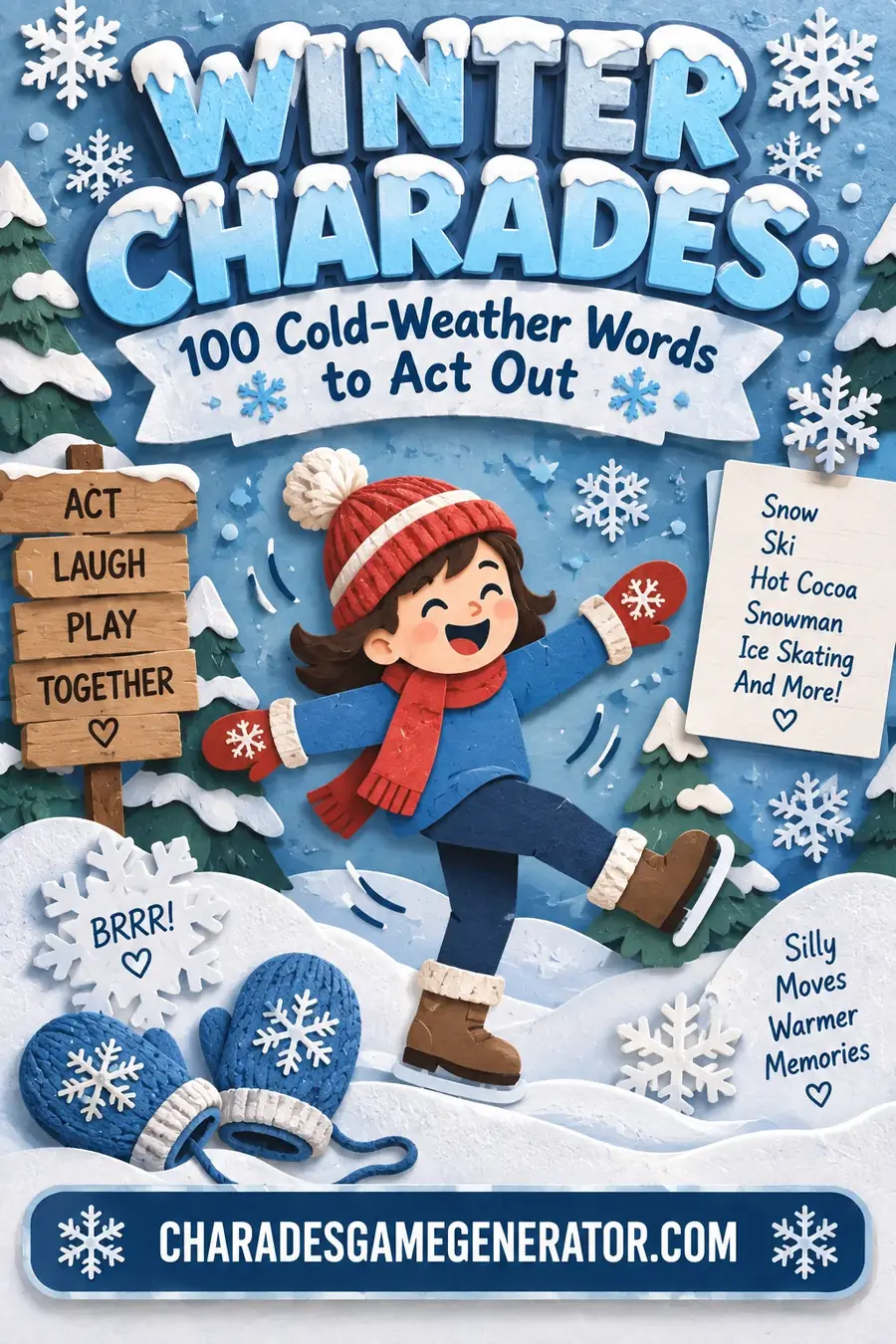 Winter Charades: 100 Cold-Weather Words to Act Out